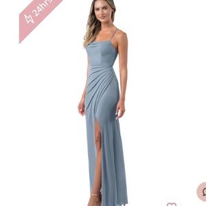 NWT Azazie bridesmaid dress in dusty blue